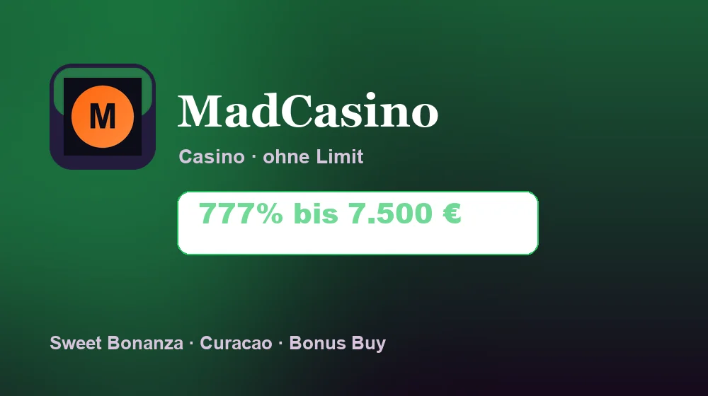 Screenshot von MadCasino Casino